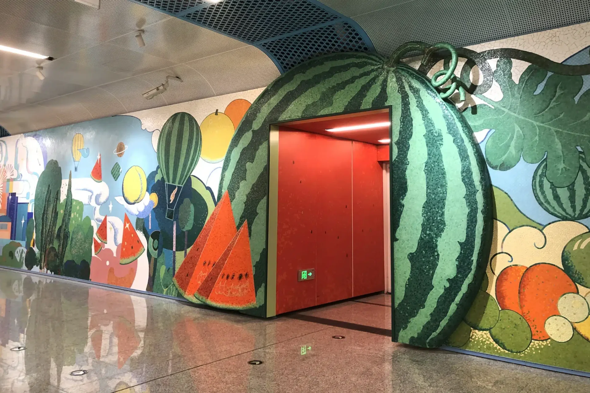 《瓜果欢乐颂》壁画4