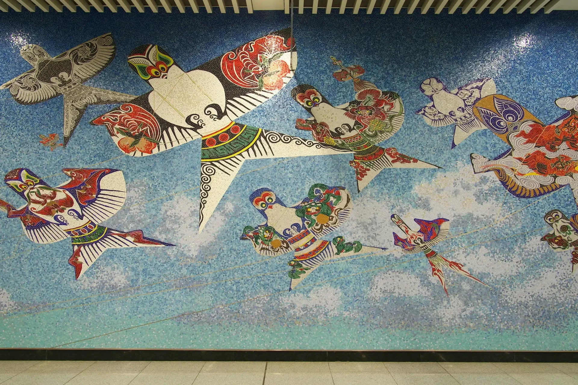 北京地铁壁画《春风和煦》~1