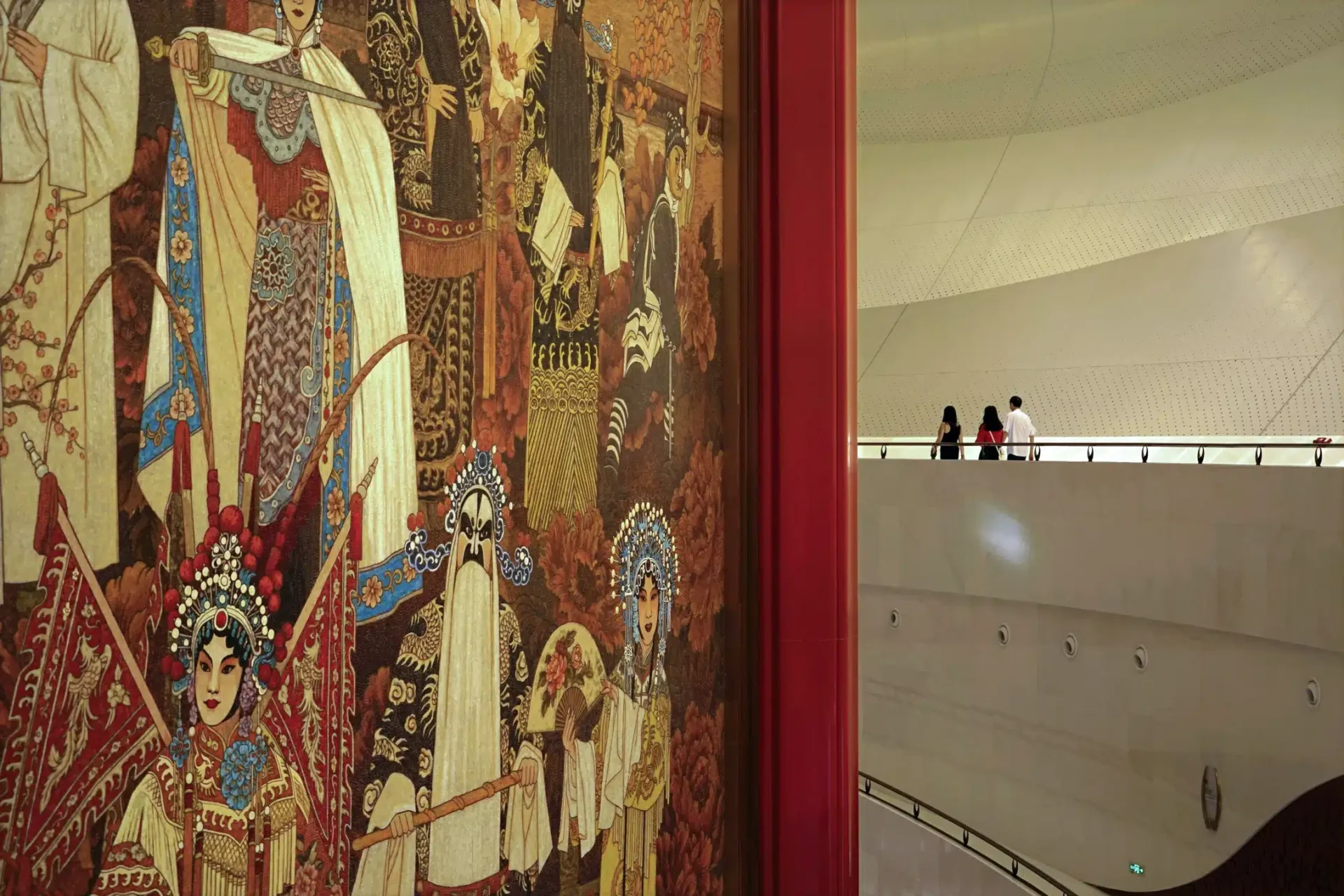 江苏大剧院玻璃马赛克壁画《中国戏剧·百花争妍》-实景图 (2)